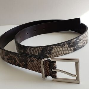 Calvin Klein snake print belt. 36 1/2" L x 1" W